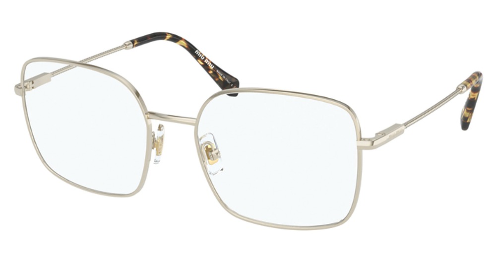 Miu Miu MU 51TV round eyeglasses in Pale Gold