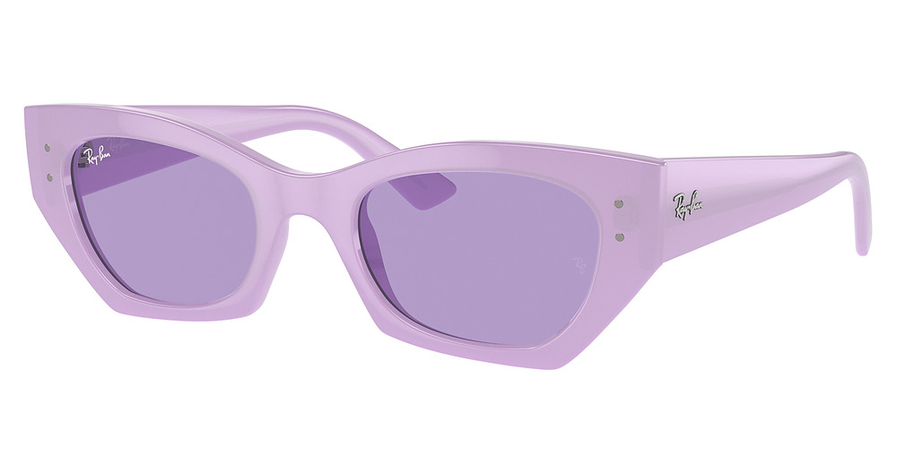 Ray-Ban RB4430 ZENA round sunglasses in Liliac/Violet