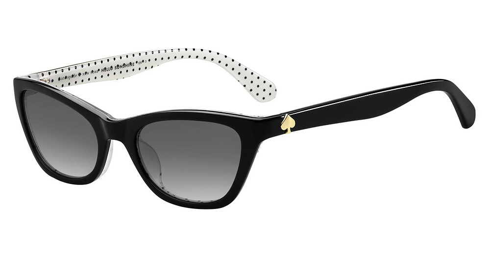 Kate Spade Johneta/S cateye sunglasses in Black/Grey Shaded