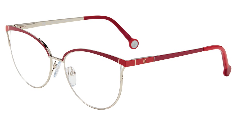 Carolina Herrera VHE156K cateye eyeglasses in Red 0 N53