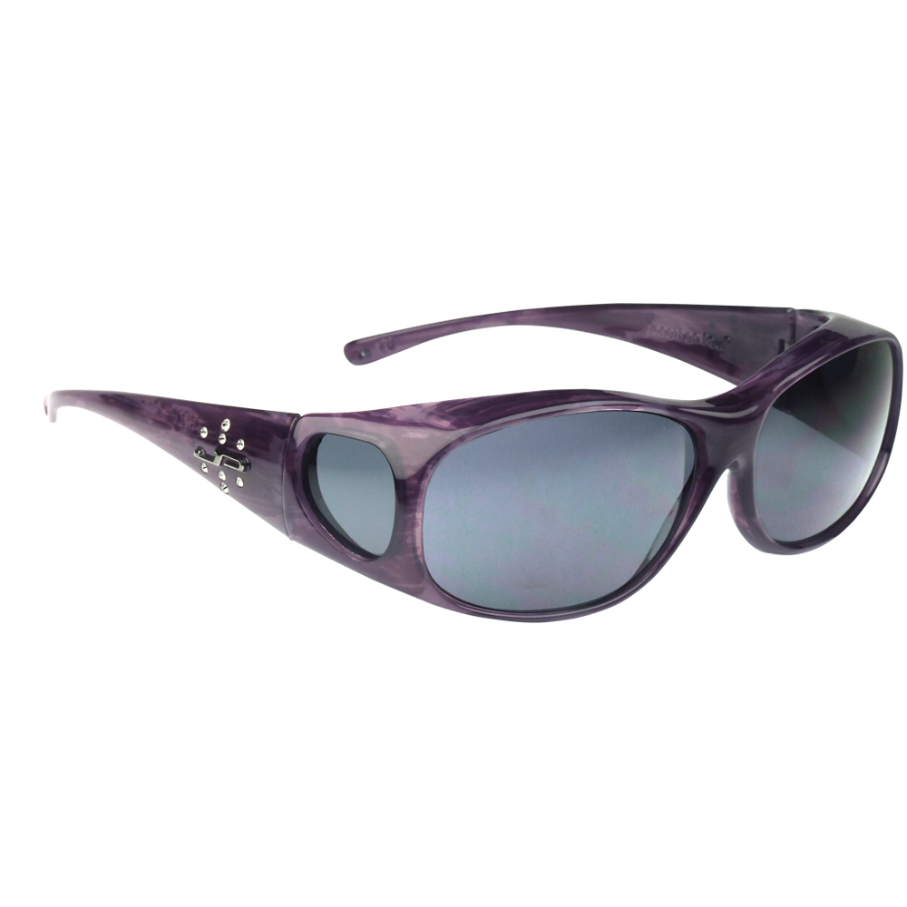 Purple Haze With Swarovski® Crystals / Grey Lens