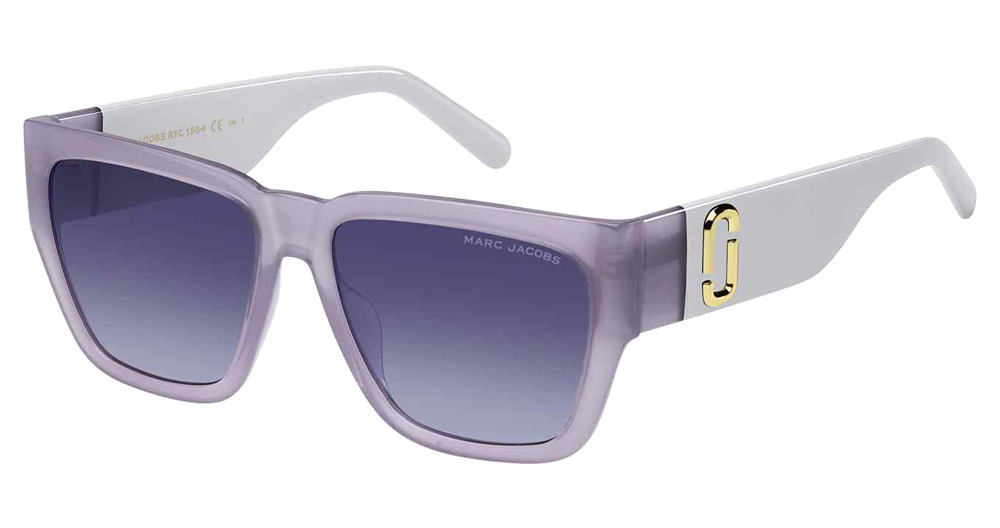 Marc Jacobs MARC 646/S rectangle sunglasses in Violgrey/Grey Doubleshade