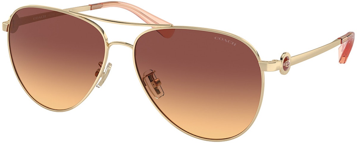 SHINY LIGHT GOLD / MAROON CANARY GRADIENT