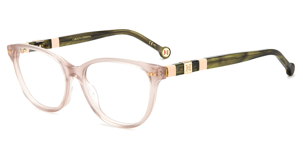 Carolina Herrera CH 0048 rectangle eyeglasses in Grnnude