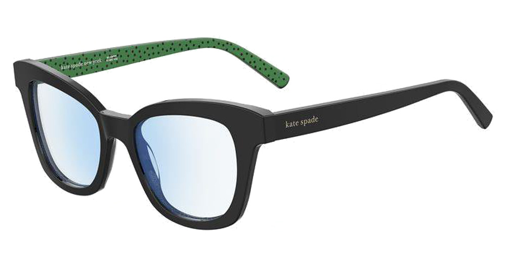 Kate Spade FRAZER/BB rectangle eyeglasses in Black