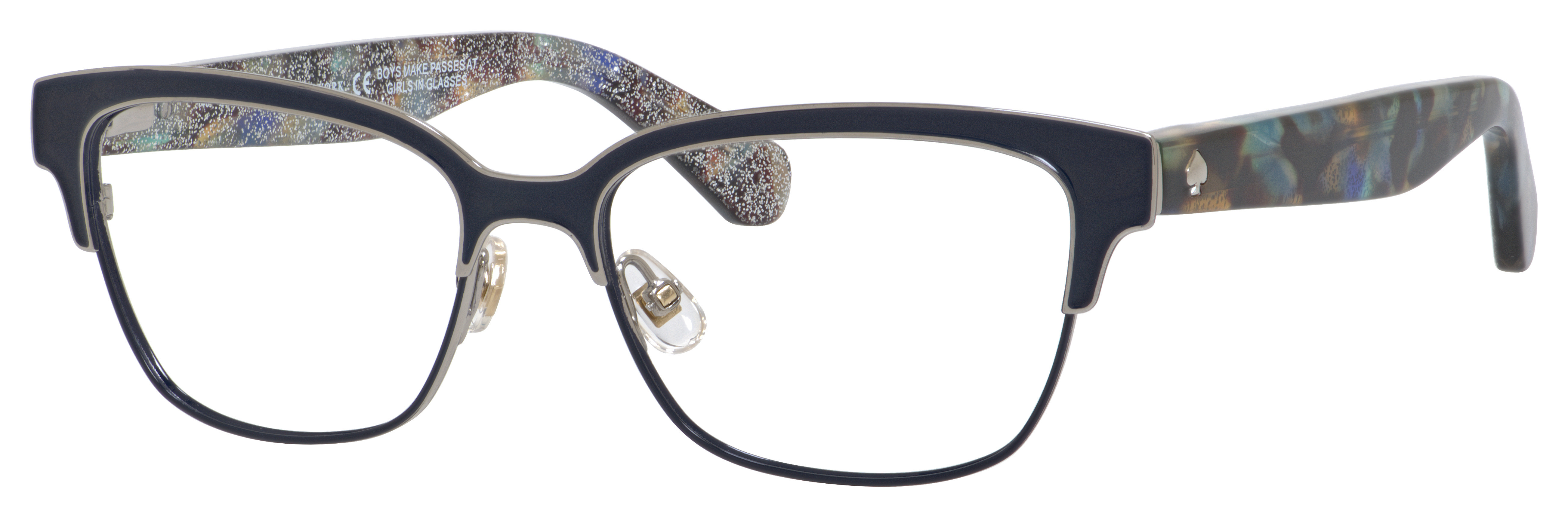 Blue Havana Glitter