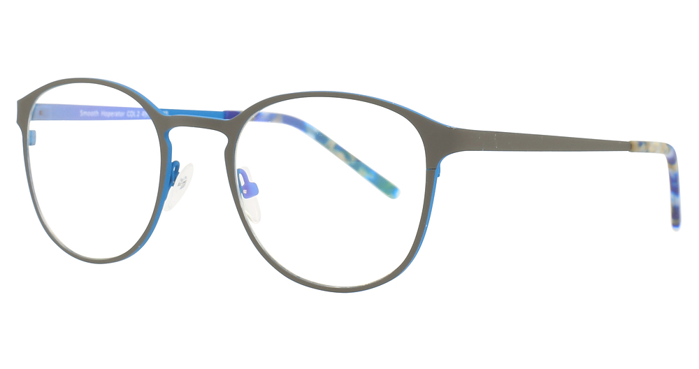 GUNMETAL OUTSIDE BLUE INSIDE