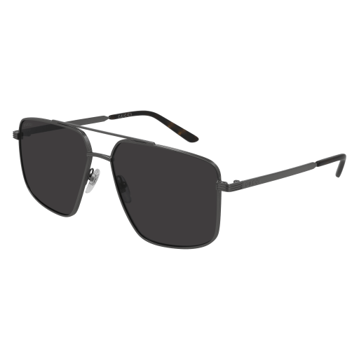 Gucci GG0941S aviator sunglasses in Ruthenium Ruthenium Grey/Solid Grey