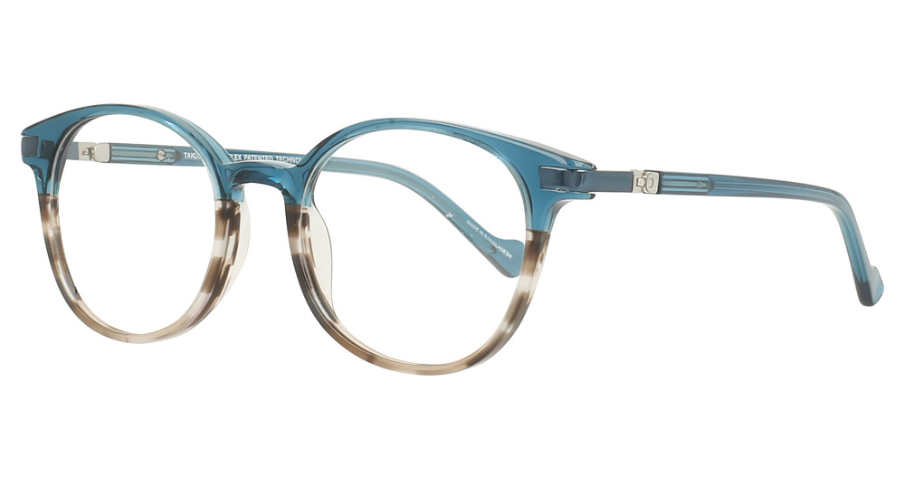 Crystal Turquoise / Striped Brown