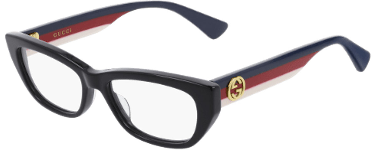 メガネ GUCCI Gucci - GG0277O-005 - black-multicolor-transparent Gucci / GG0277O / BLACK-MULTICOLOR-TRANSPARENT / NYLON