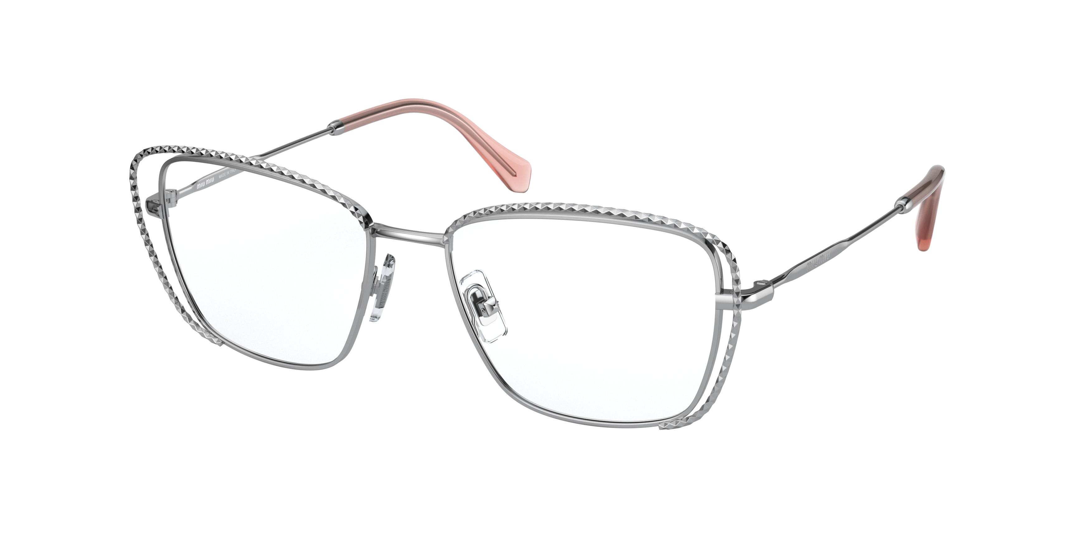 Miu Miu MU 50TV square eyeglasses in Silver