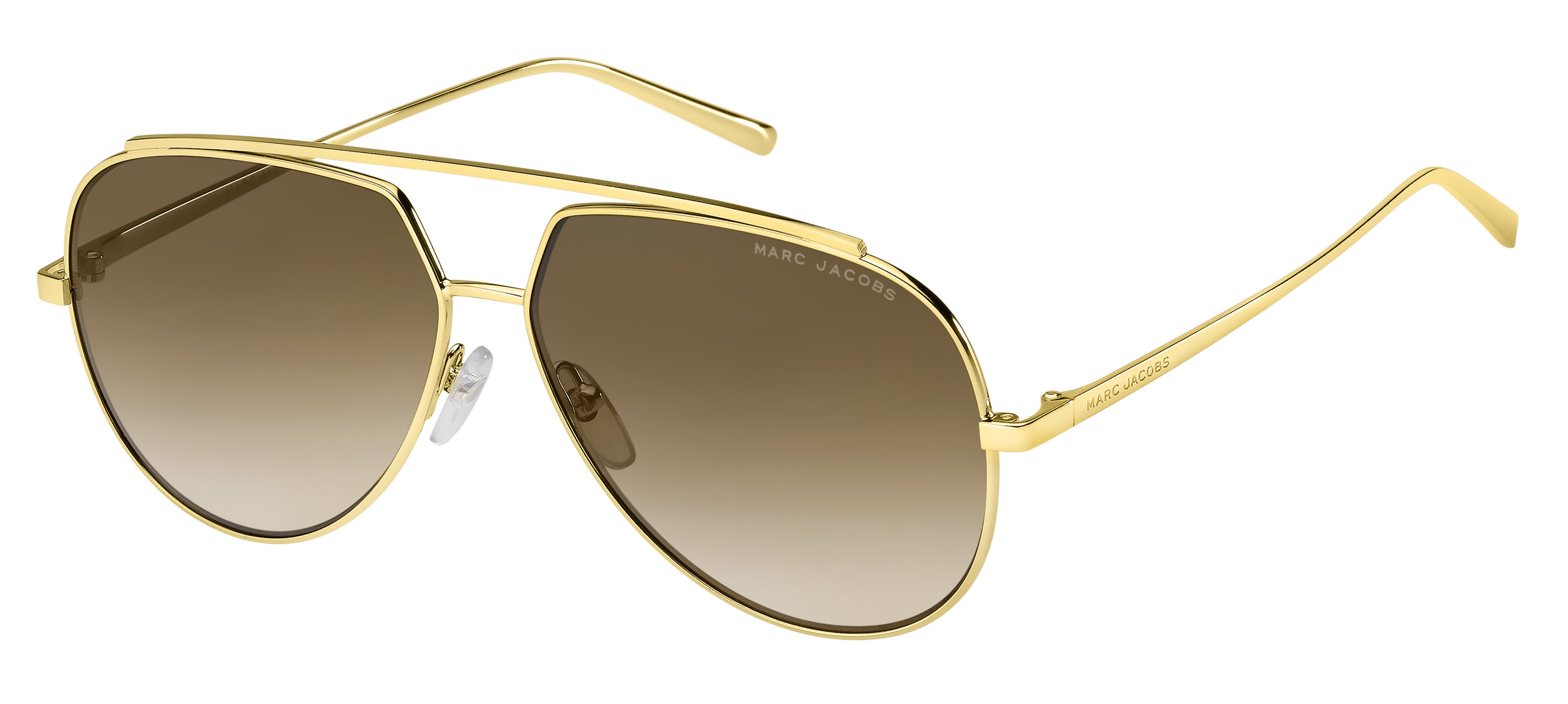 Marc Jacobs Marc 455/S round sunglasses in Gold (Ha Brown Gradient)