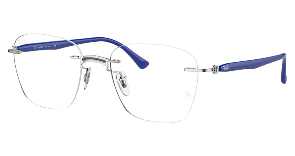 BLUE ON SILVER