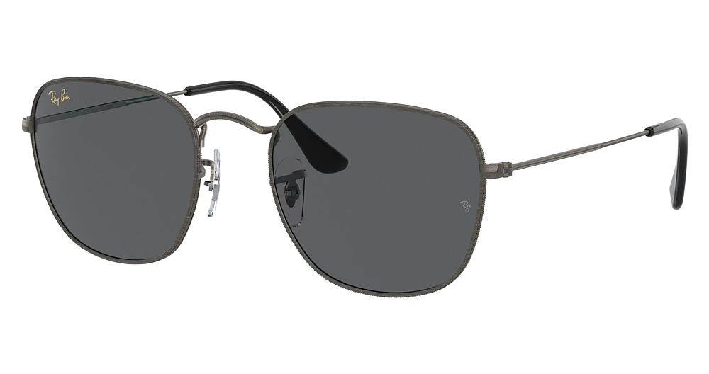 Ray-Ban RB3857 FRANK round sunglasses in Antique Gunmetal/Dark Grey