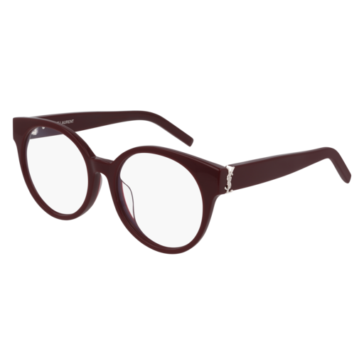 Saint Laurent SL M32/F round sunglasses in Burgundy