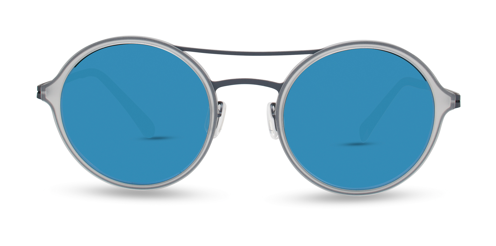 Modo 663 round sunglasses in Crystal