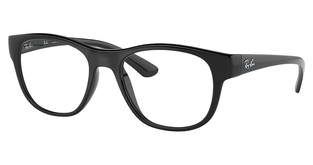 Ray-Ban RX7191 round eyeglasses in Black