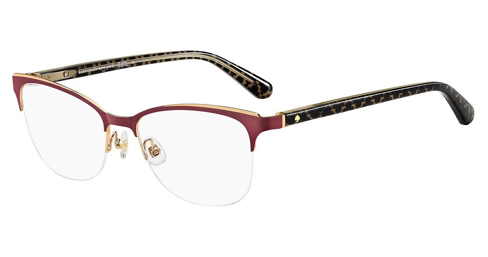 Kate Spade Brieana rectangle eyeglasses in Red