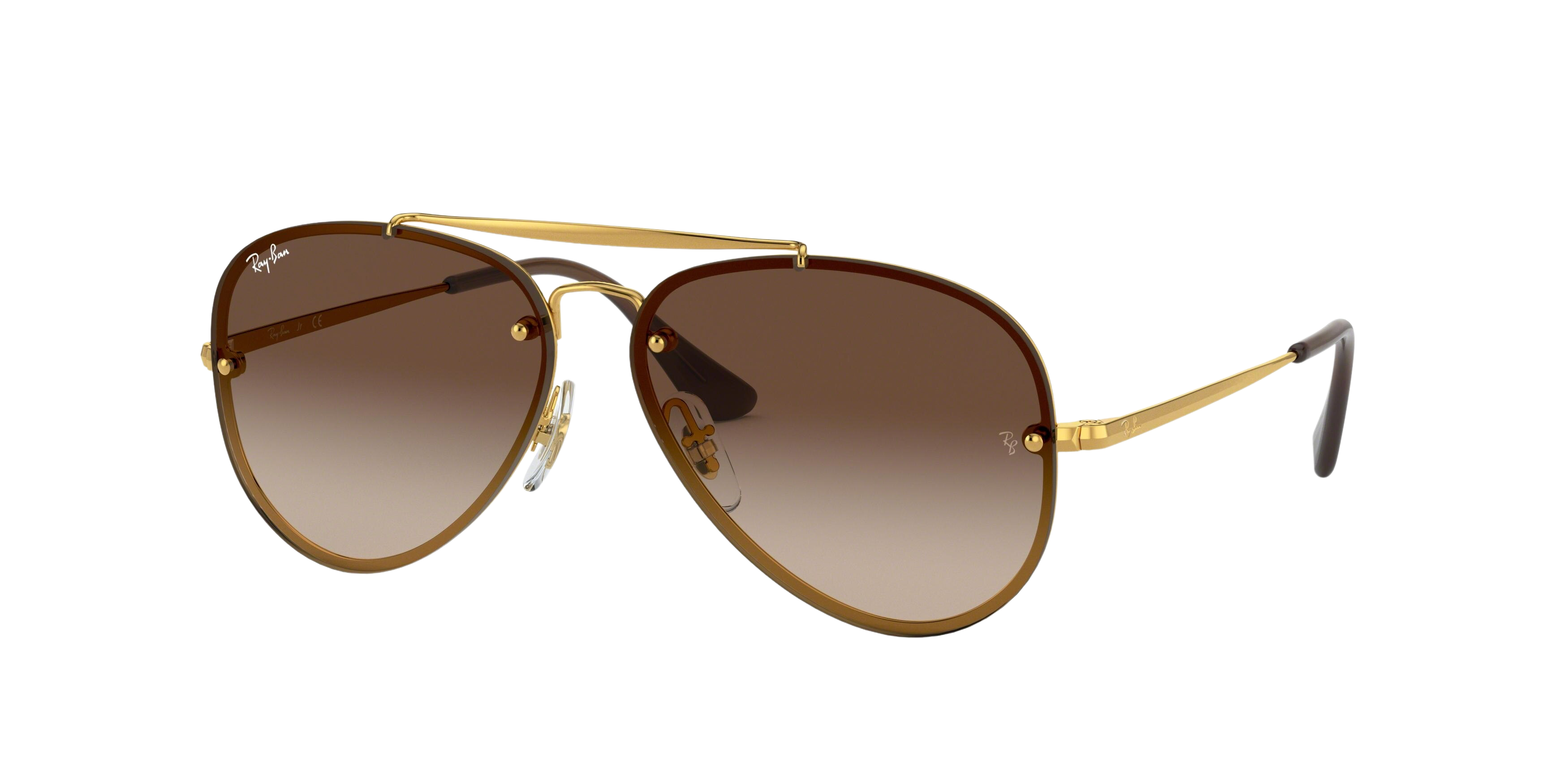 Ray-Ban RJ9548SN round sunglasses in Gold