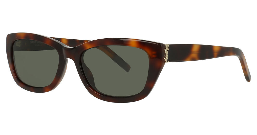Saint Laurent SL M153 rectangle eyeglasses in Havana
