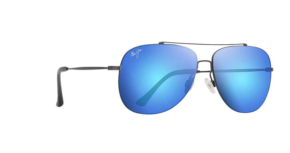 Satin Dark Gunmetal / Blue Hawaii