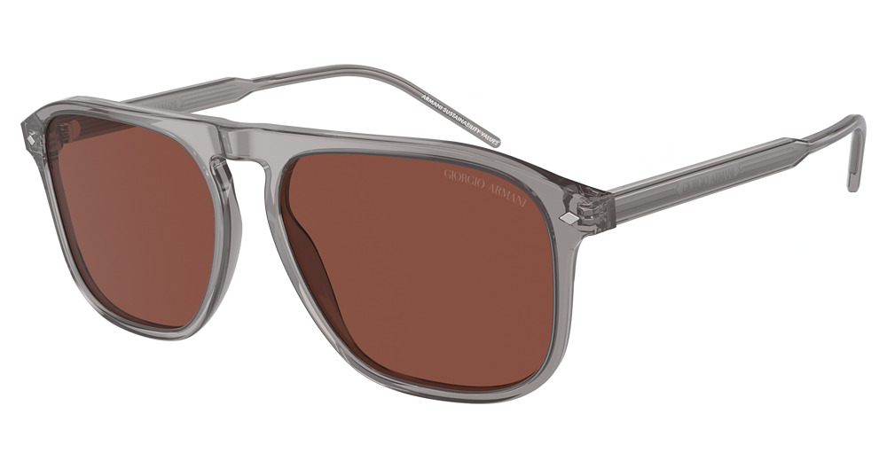 TRASPARENT GREY / RED