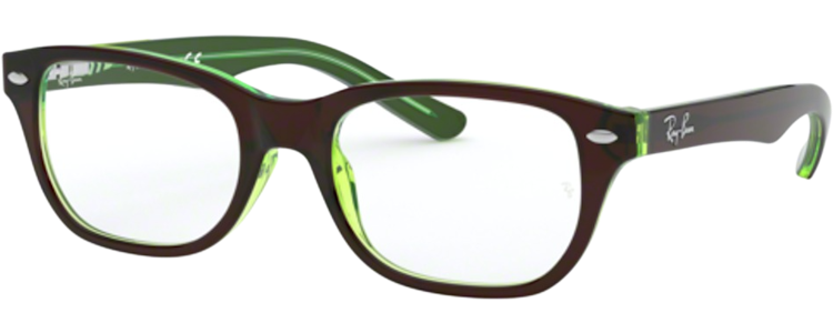 BROWN ON GREEN FLUO