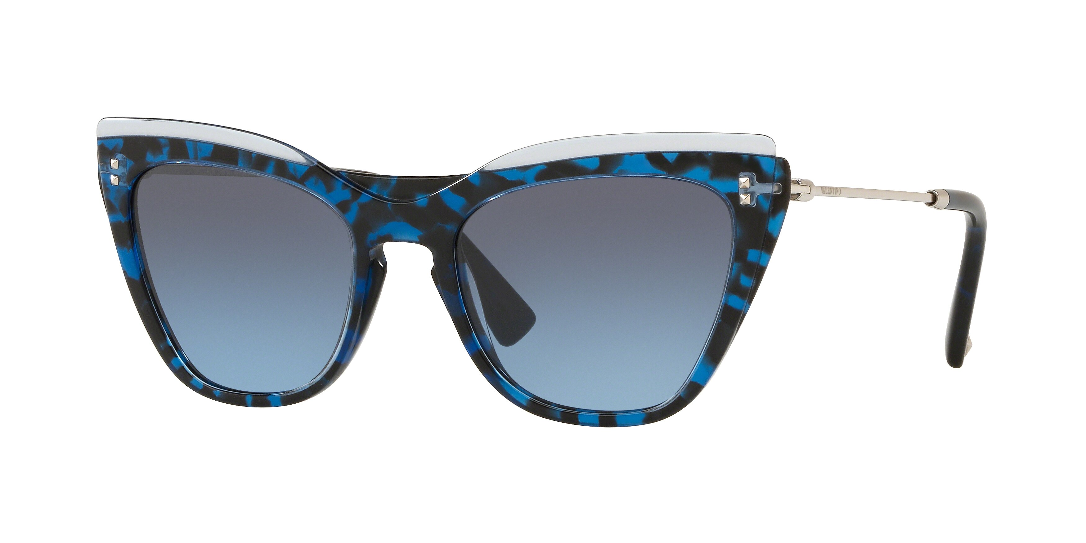TRANSPARENT AZURE/HAVANA BLU