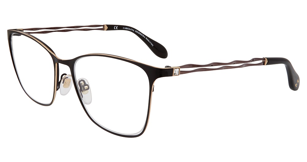 Carolina Herrera VHN048S square eyeglasses in Black 0304