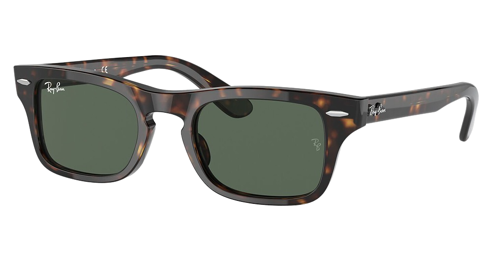 Ray-Ban RJ9083S JUNIOR BURBANK rectangle sunglasses in Havana/Dark Green