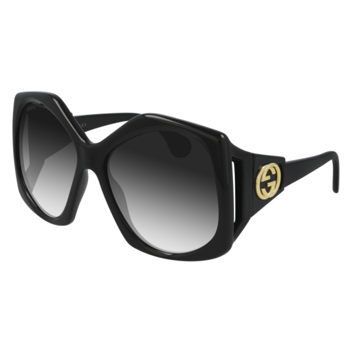 Gucci GG0875S irregular sunglasses in Black