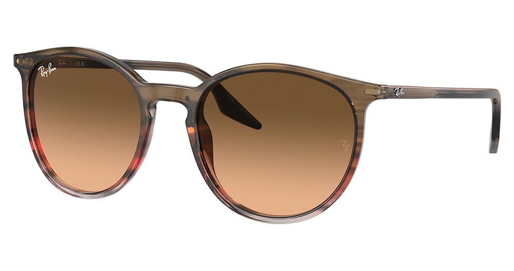 STRIPED BROWN GRADIENT R / BIANCO UV400 H2F ROSA