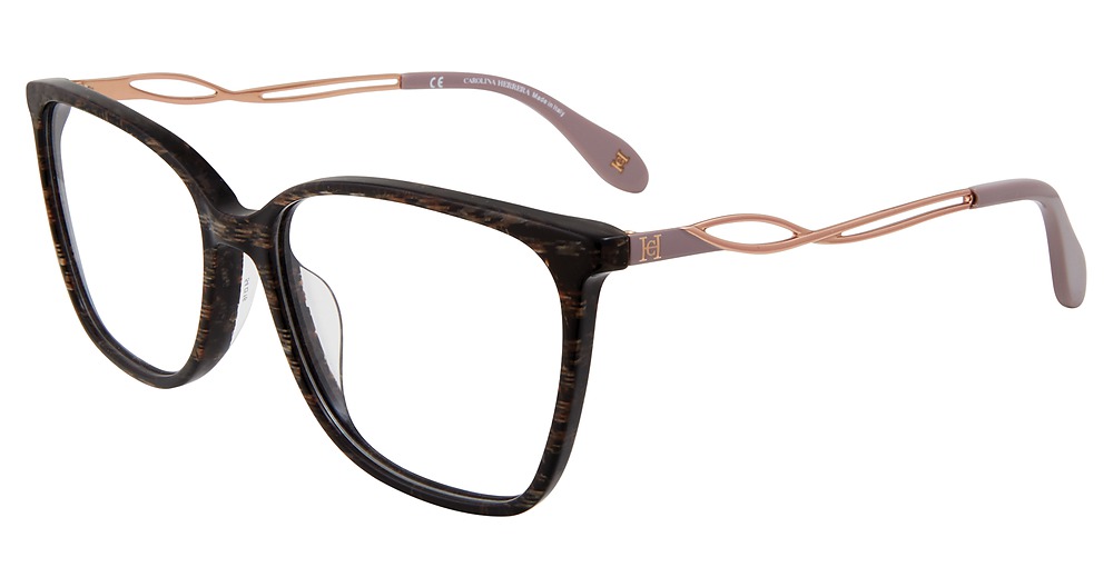 Carolina Herrera VHN589M cateye eyeglasses in Brown 0 Ggn