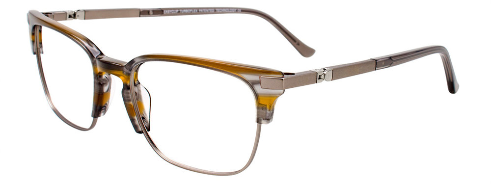 Grey & Amber Marbled & Matt Steel/Matt Steel