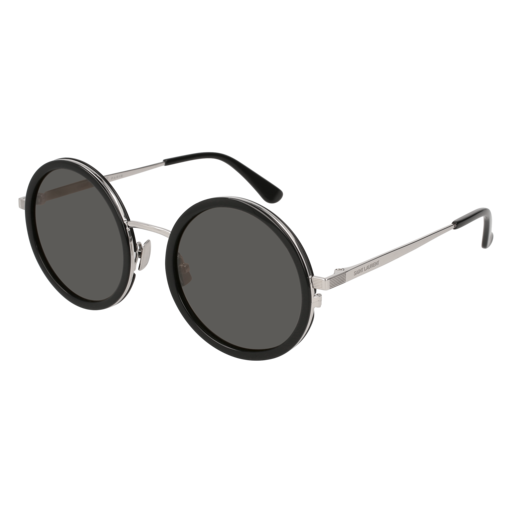Saint Laurent SL 136 COMBI round sunglasses in Black