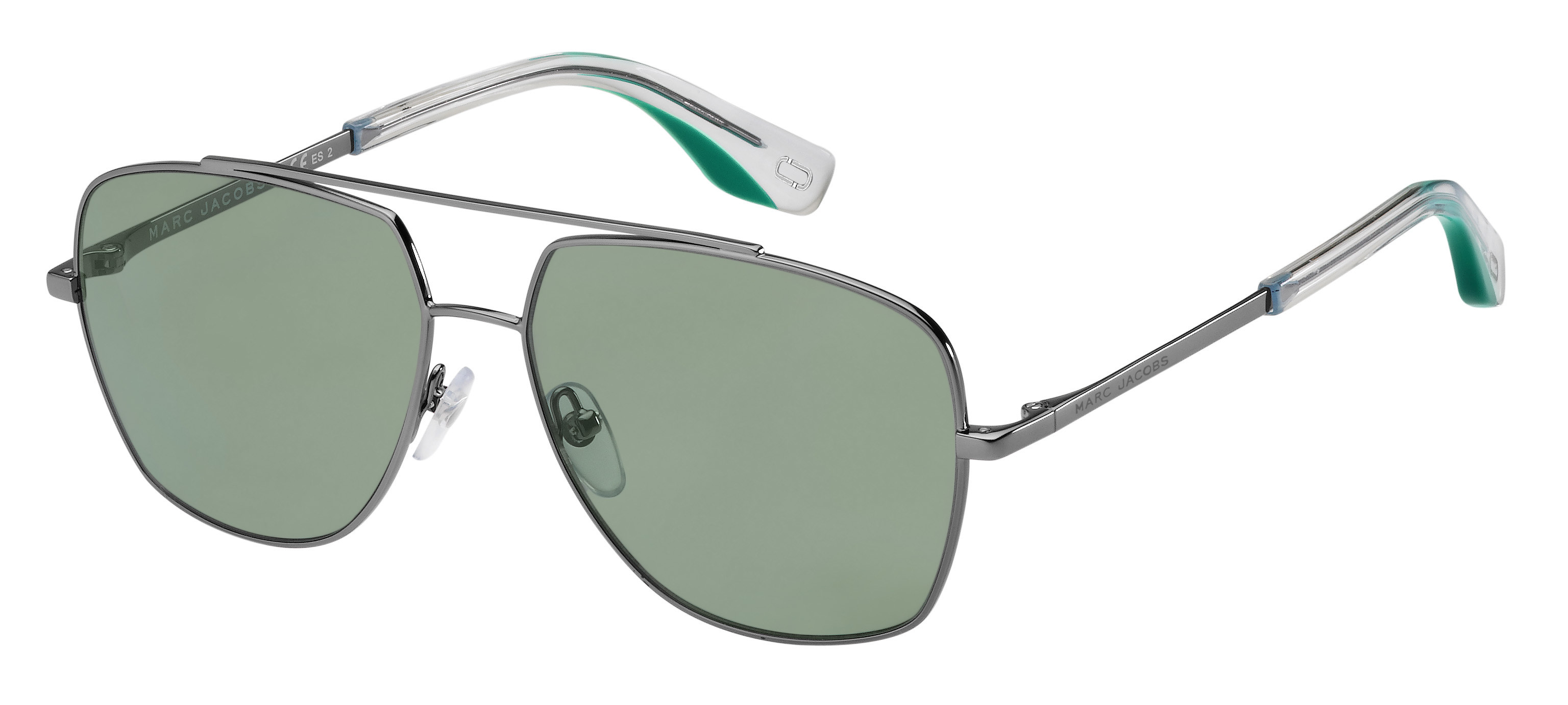 Marc Jacobs Marc 271/S square sunglasses in Dark Rust Green (Qt Green)