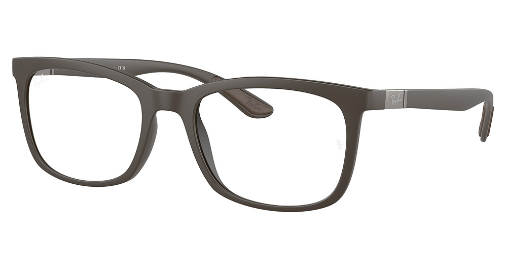 Ray-Ban RX7230 square eyeglasses in Sand Brown