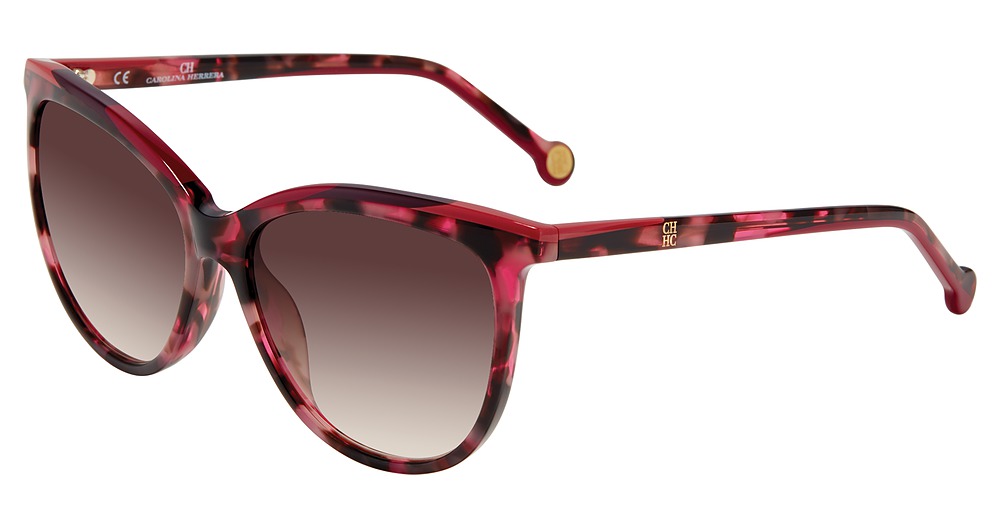 Carolina Herrera SHE827 cateye sunglasses in Burgundy 09 Sj