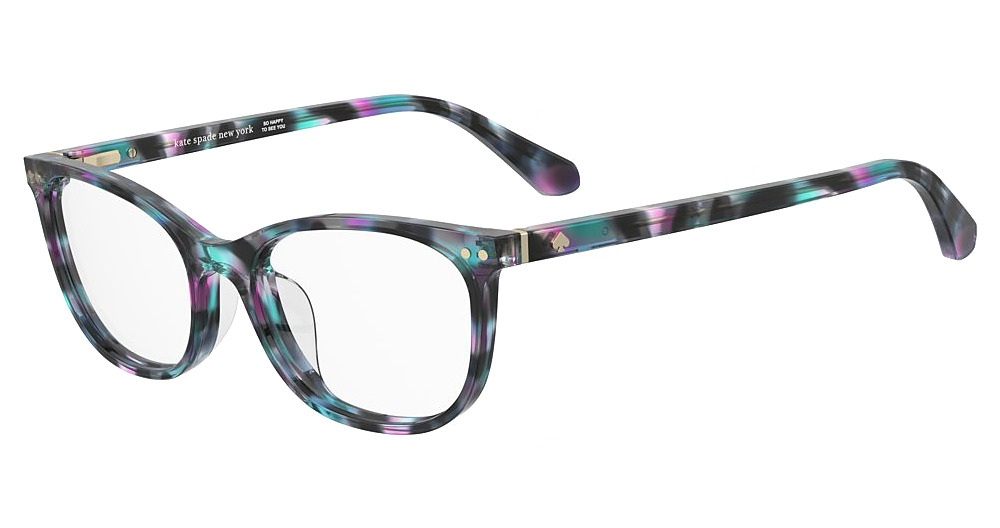 Kate Spade KS RAELYNN/F/US round eyeglasses in Green Pink Hv