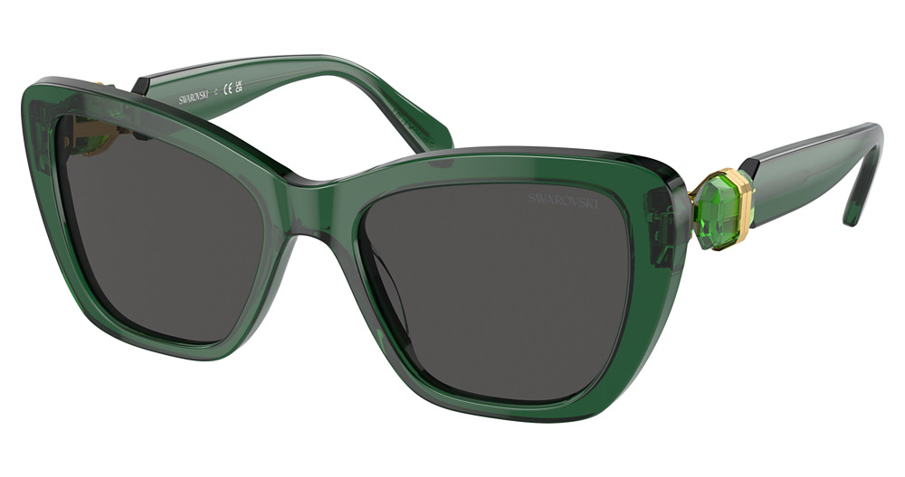 TRANSPARENT DARK GREEN / DARK GREY