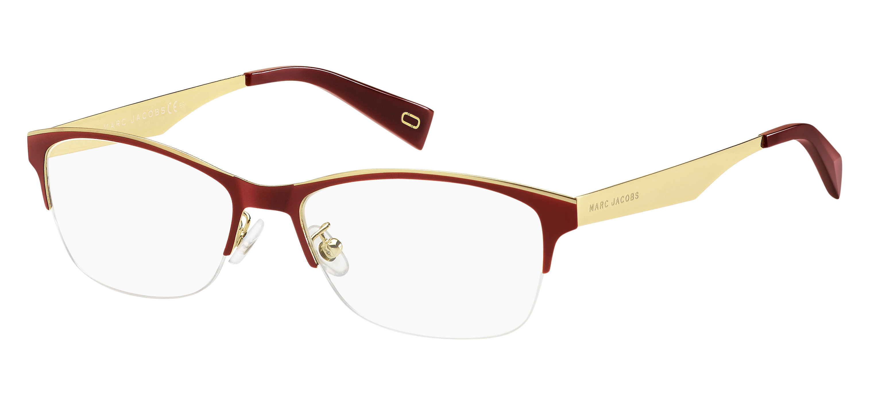 Marc Jacobs Marc 201 rectangle eyeglasses in Opal Burgundy