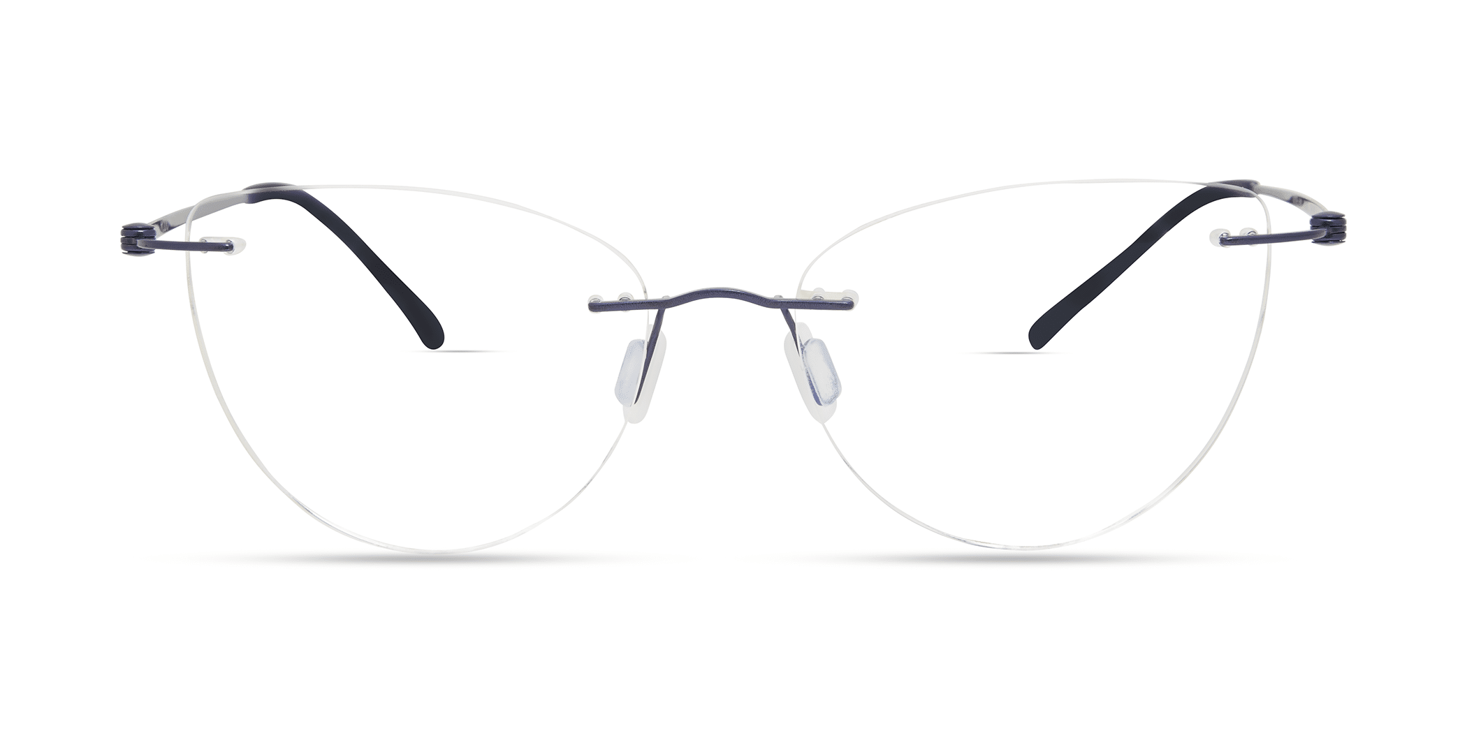 Modo 4611 round eyeglasses in Shiny Blue