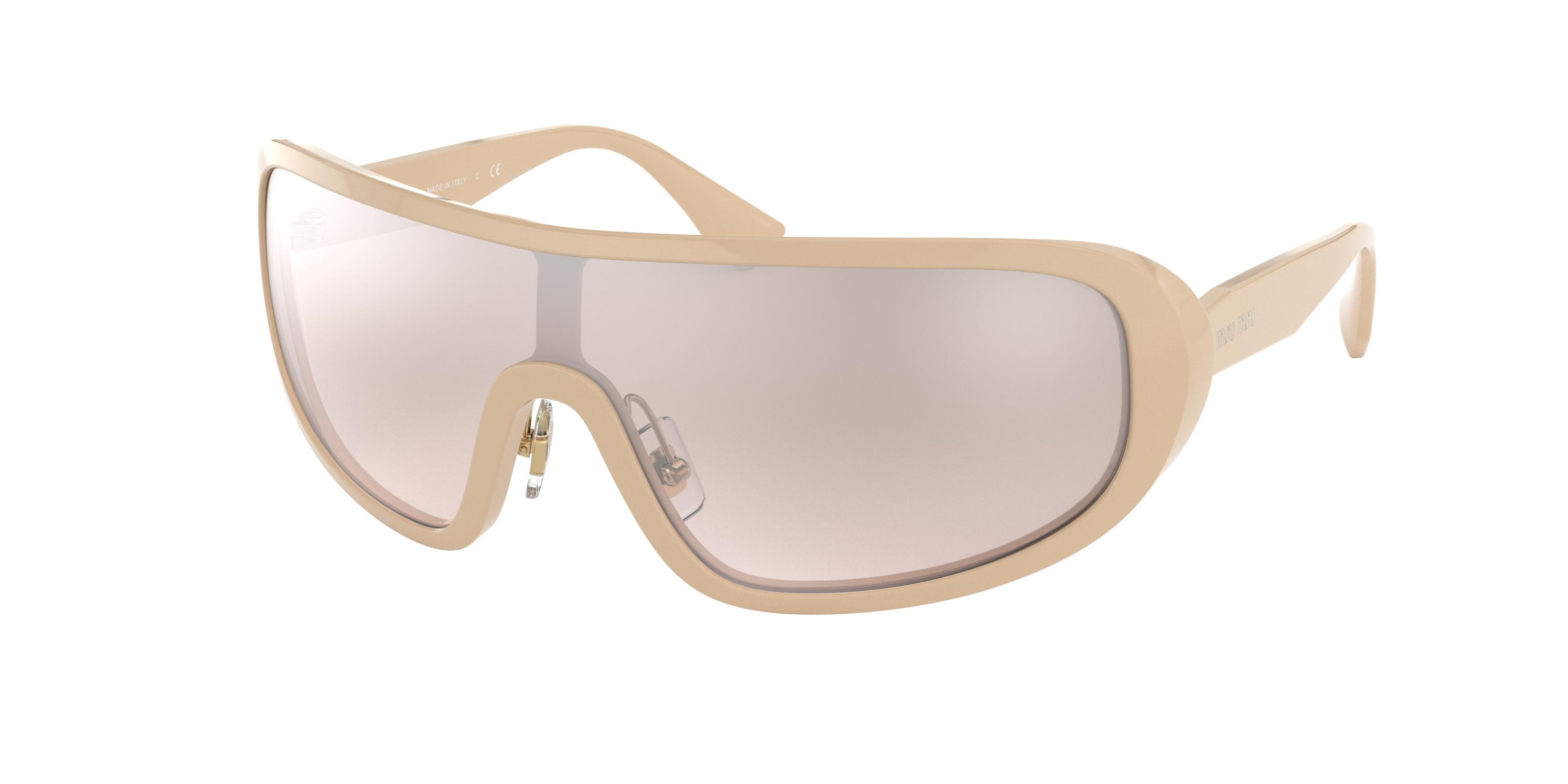 Miu Miu MU 06VS square sunglasses in Beige