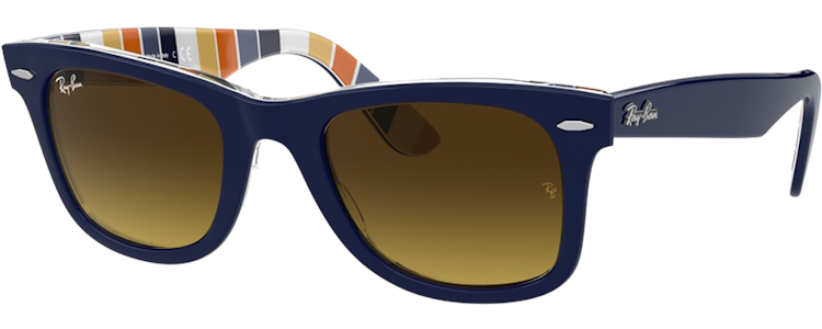 BLUE ON STRIPES ORANGE/B / BROWN GRADIENT DARK BROWN