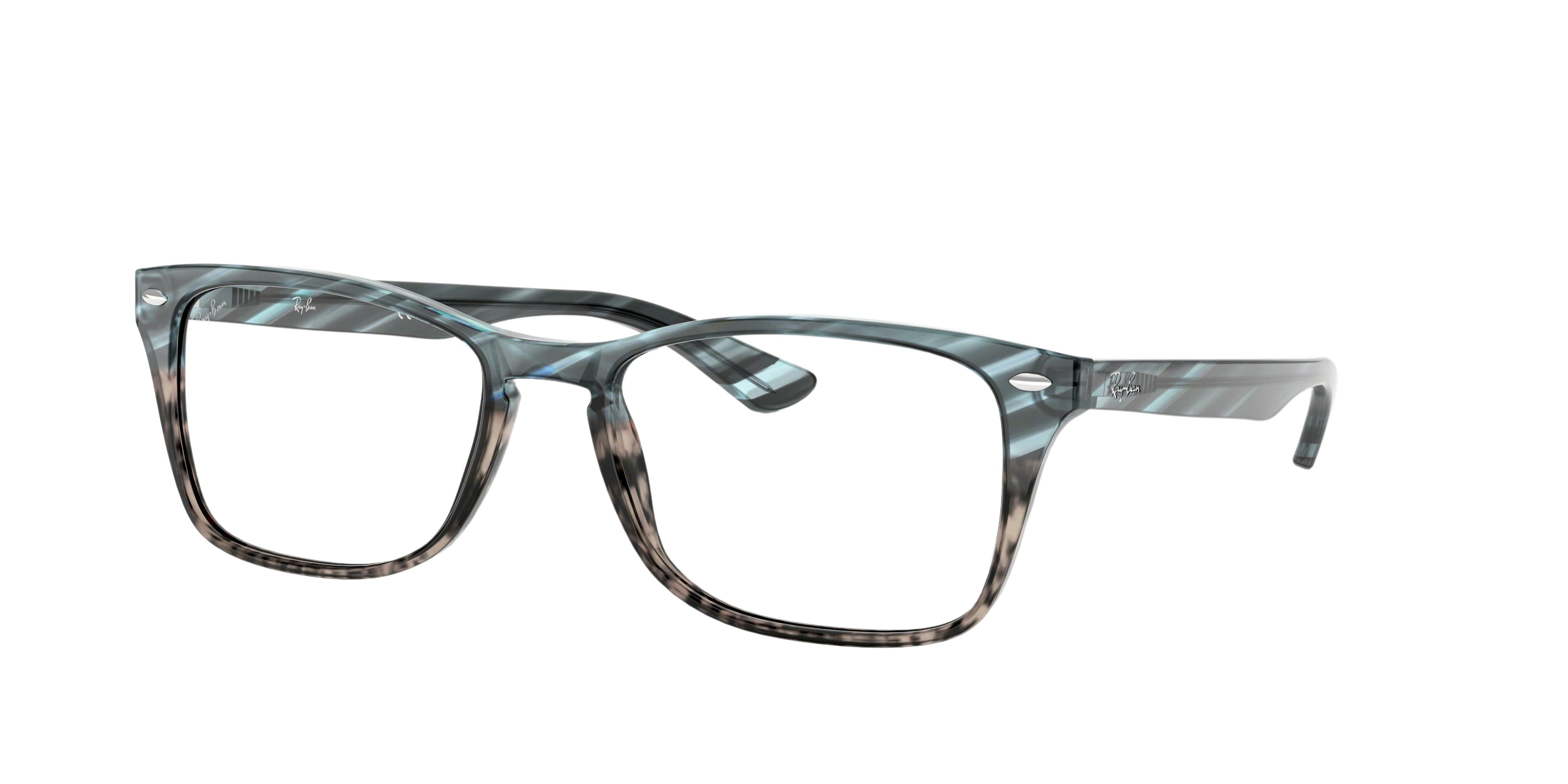 BLUE GRADIENT GREY STRIPPED