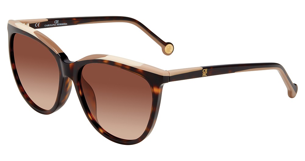 Carolina Herrera SHE827 cateye sunglasses in Tortoise 0722