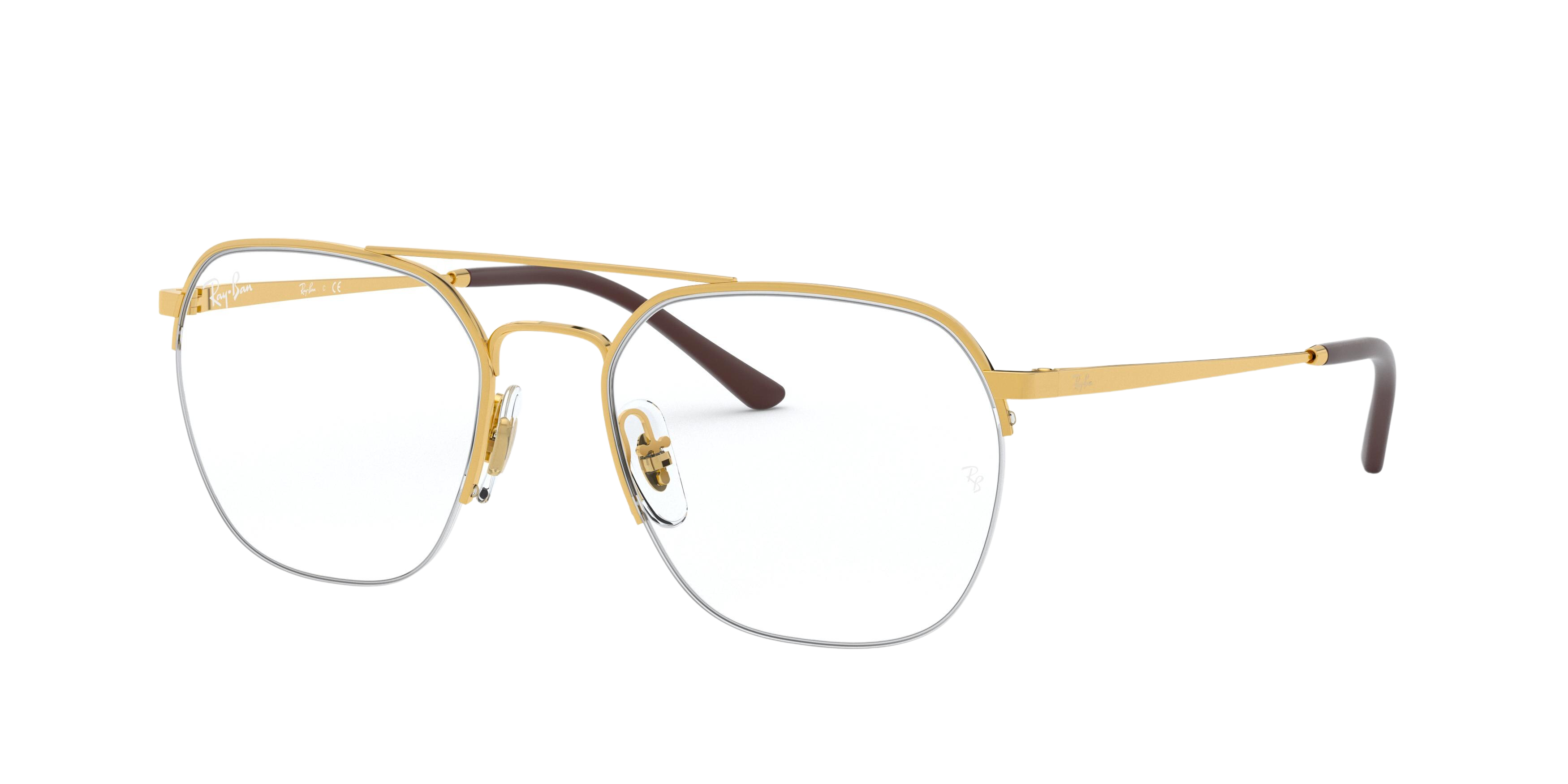Ray-Ban RX6444 aviator eyeglasses in Gold