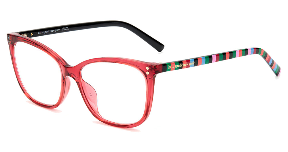 Kate Spade AUBREE/BB rectangle eyeglasses in Plum