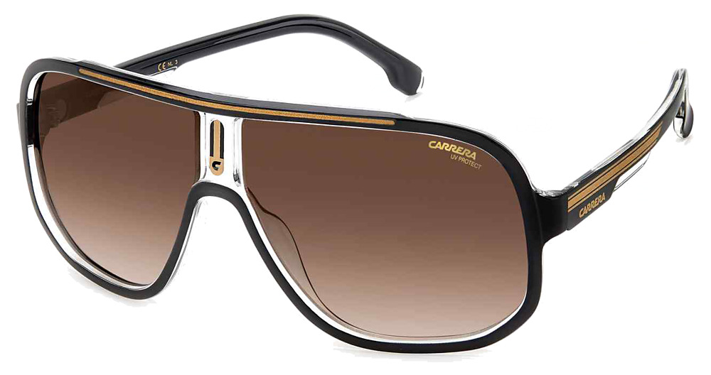 BLK GOLD B / BROWN SHADED