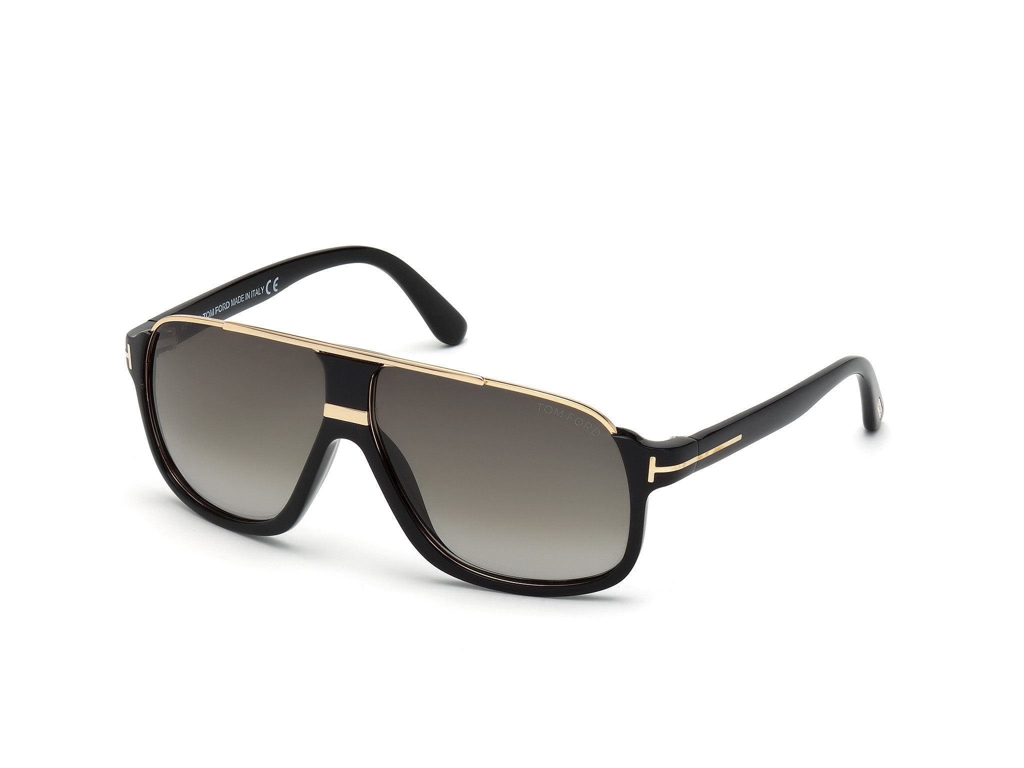 Shiny Black, Shiny Rose Gold Details / Green Gradient Smoke Lenses